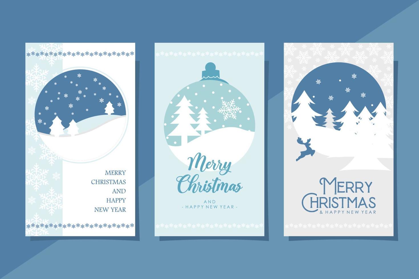 merry christmas banner vector set