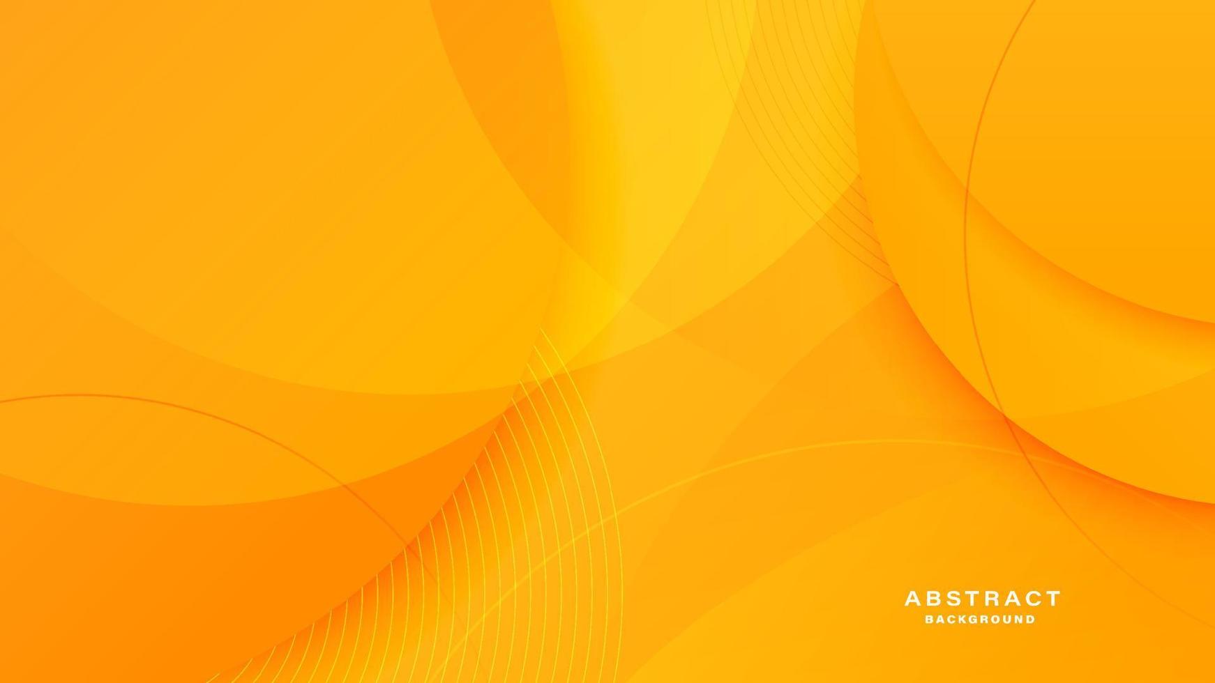 Gradient abstract yellow and orange minimal geometric background. vector