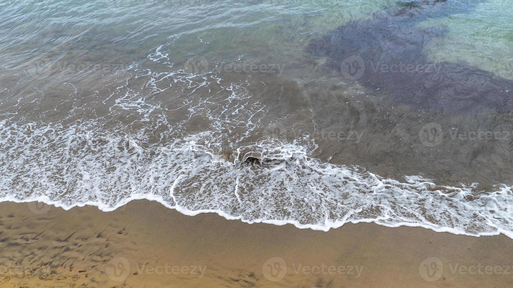 background with waves in canteras beach photo