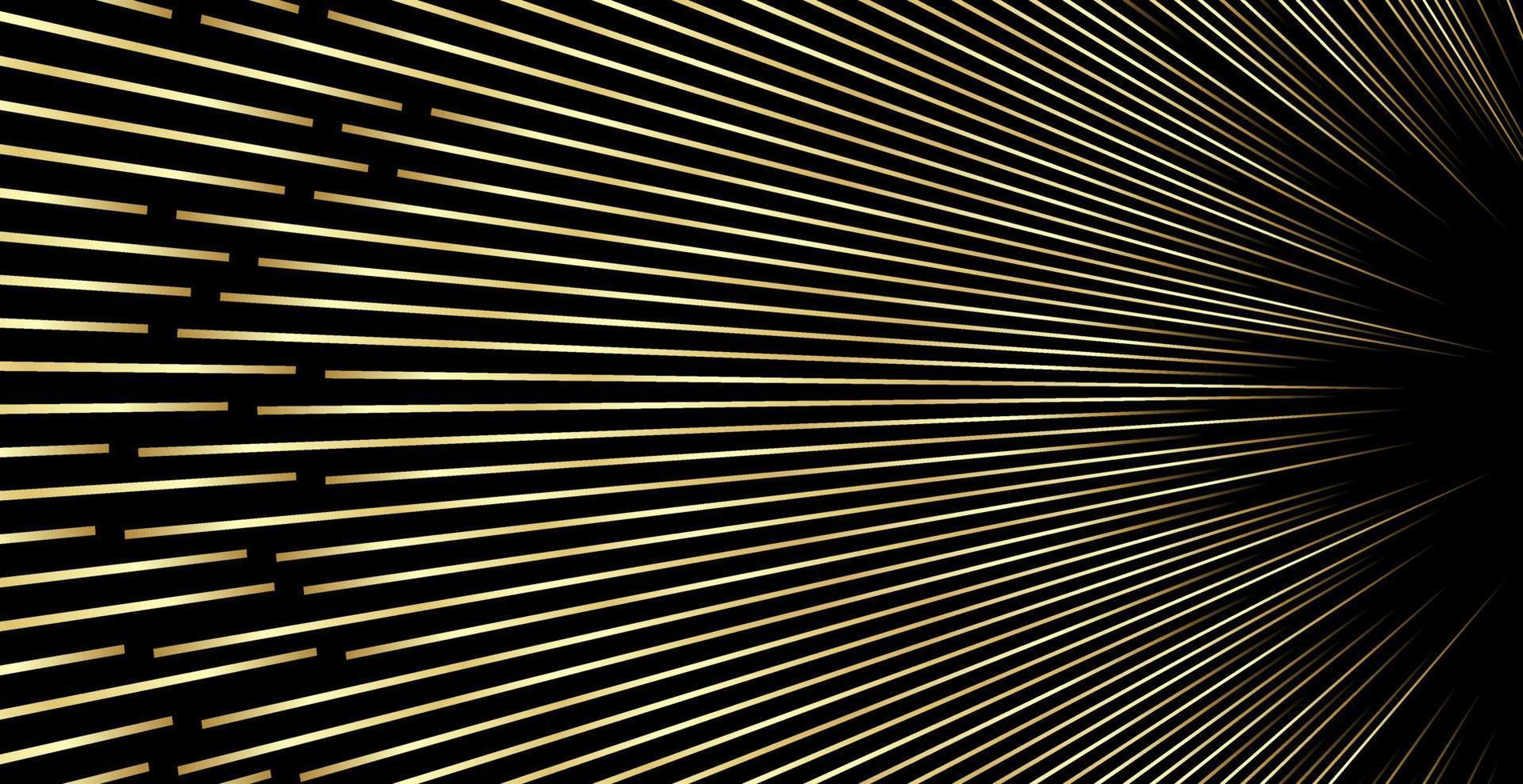 patrón de rayas color oro de lujo. Fondo de rayas de oro brillo. textura de línea de oro abstracto. Ilustración de vector de patrón.