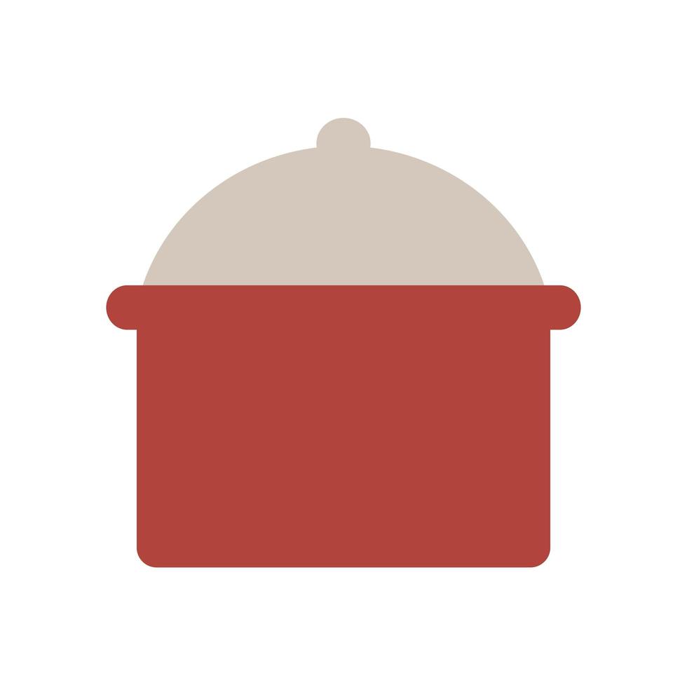 cooking pot on a white background vector