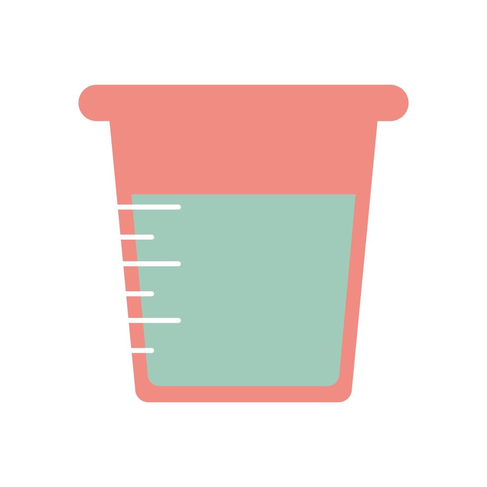 cup of water for cooking on a white background vector