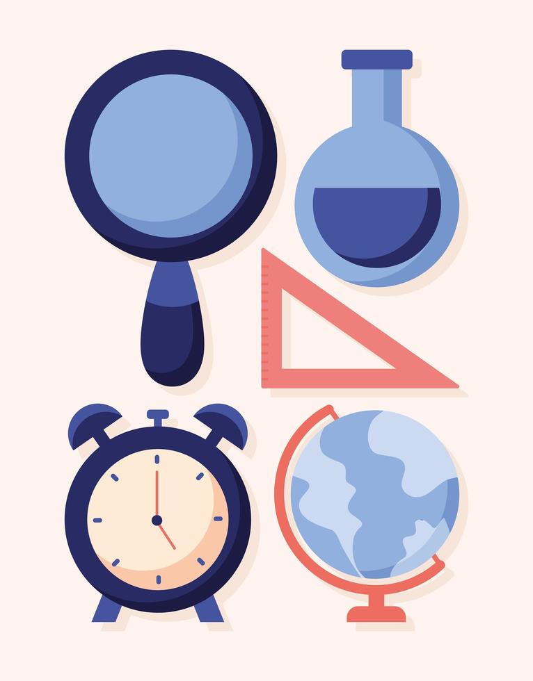 five education items vector