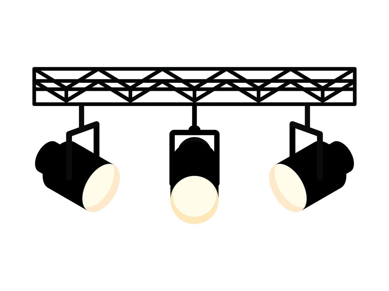 nice reflectors icon vector