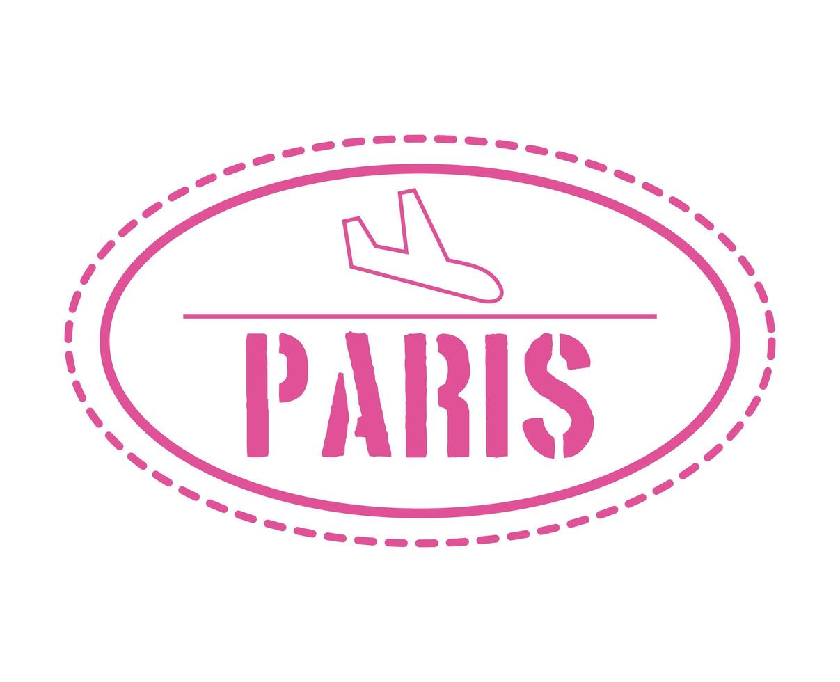 nice paris stamp vector