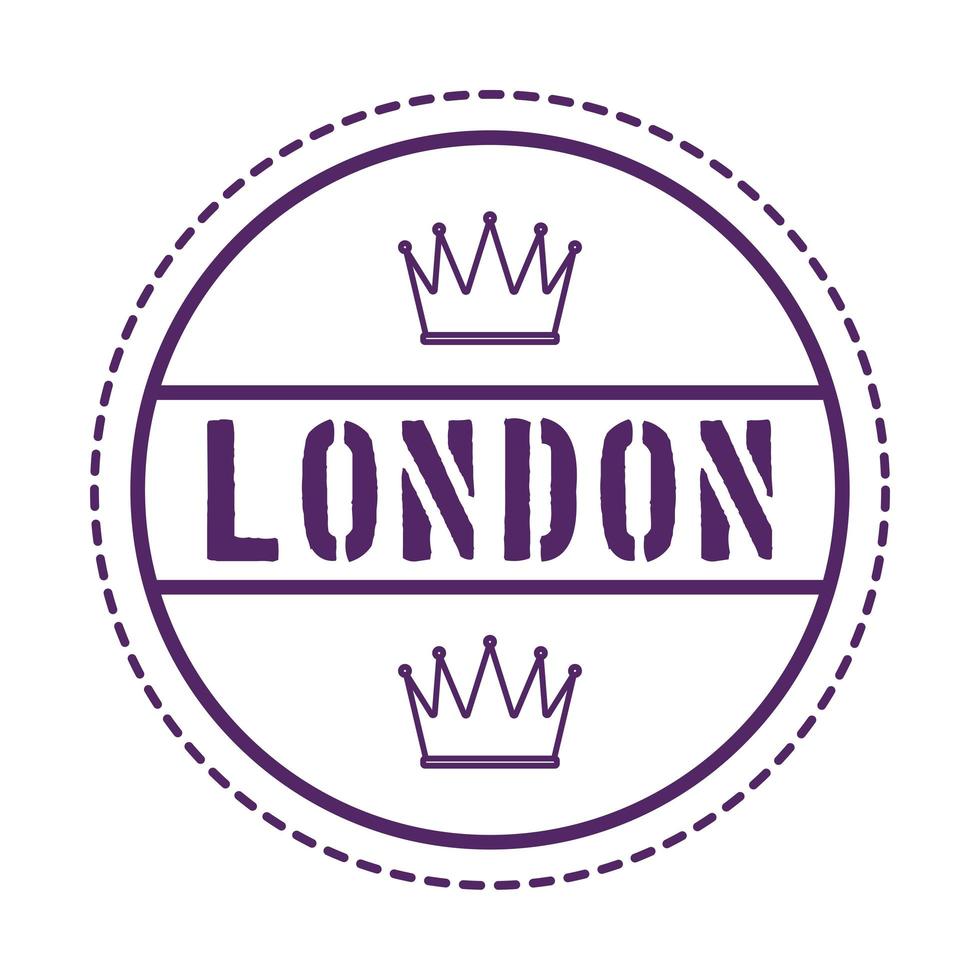 nice london stamp vector
