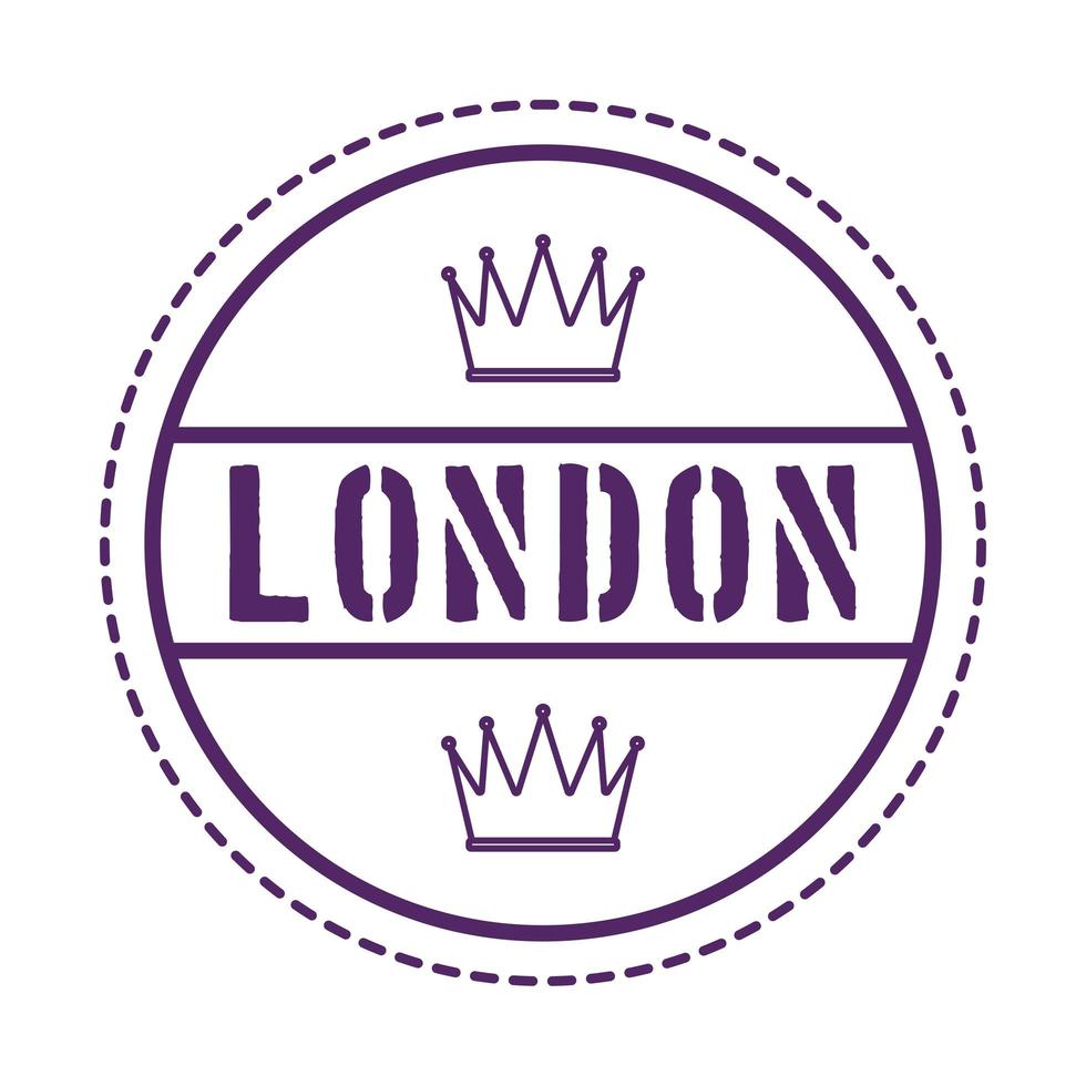 nice london stamp vector