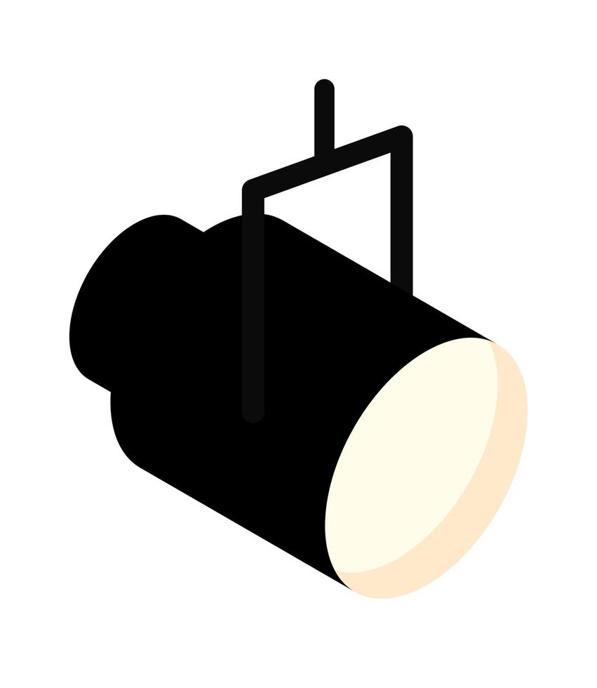 spotlight reflector icon vector