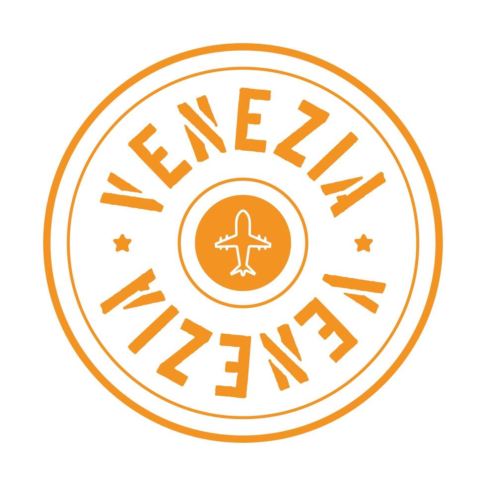 nice venezia stamp vector