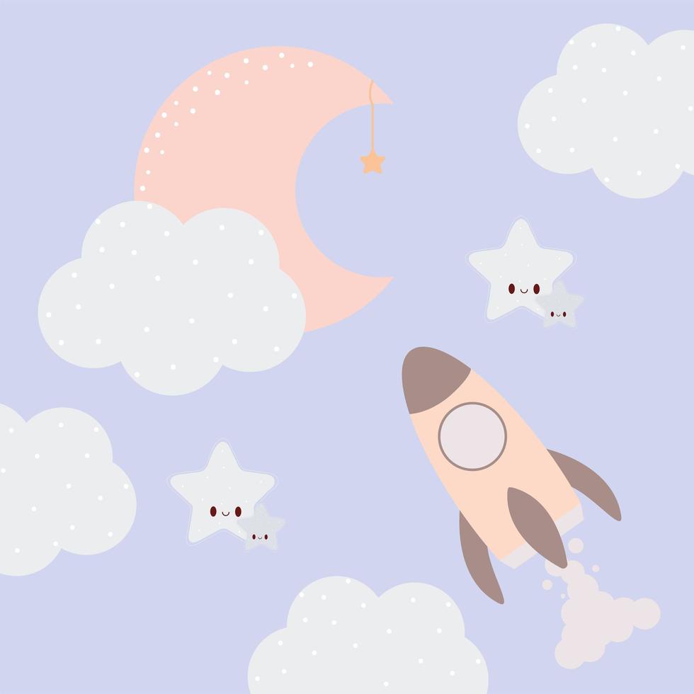 nice nursery design vector