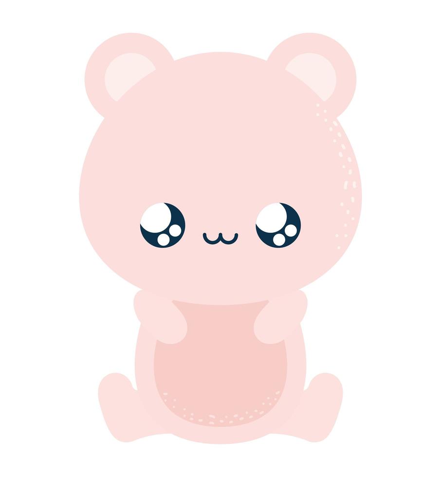 pink teddy bear vector