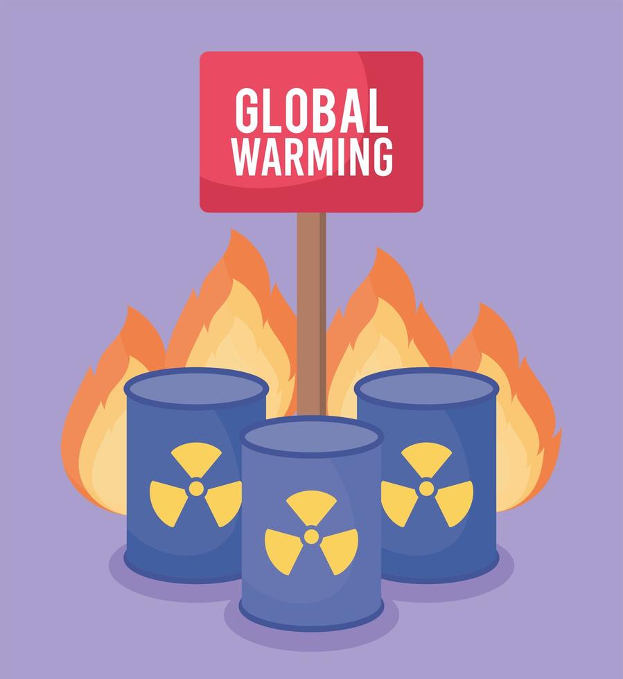 global warming design vector
