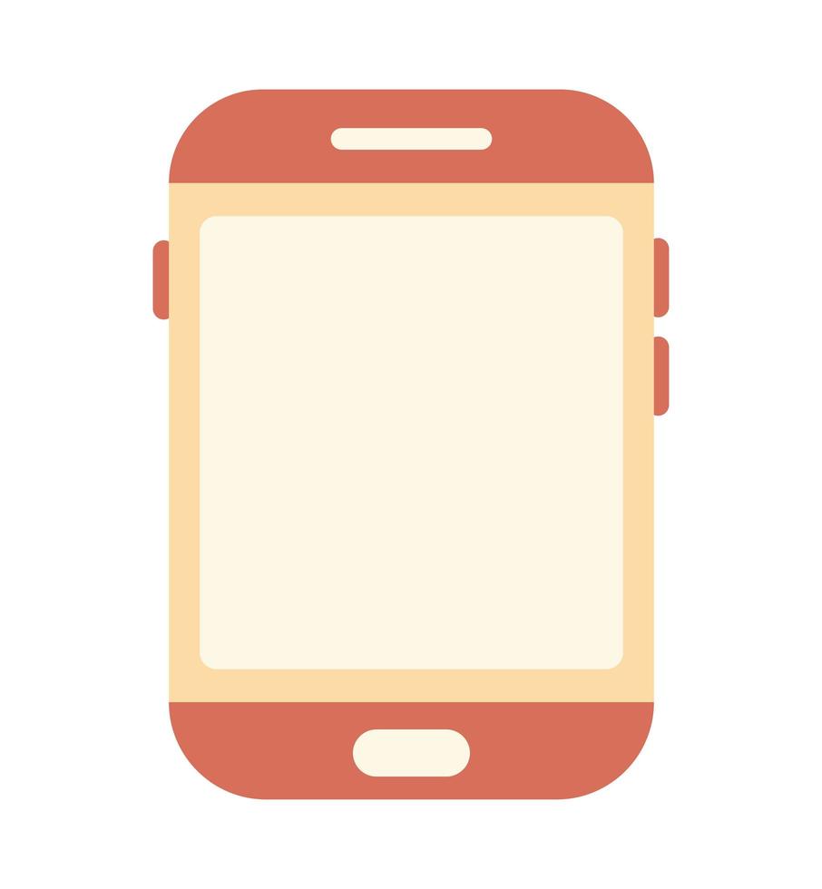 orange cellphone design vector