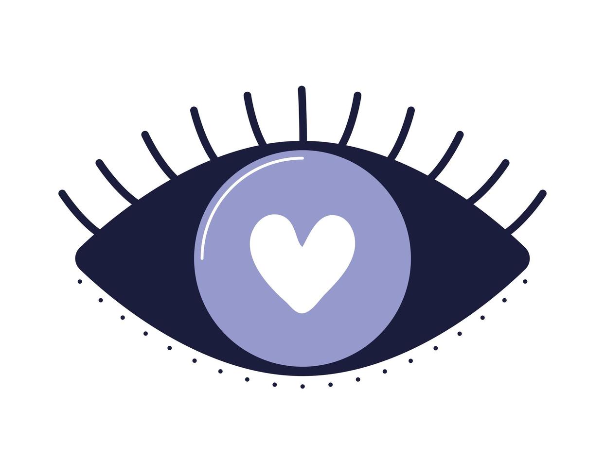 diseño de ojos de amor vector
