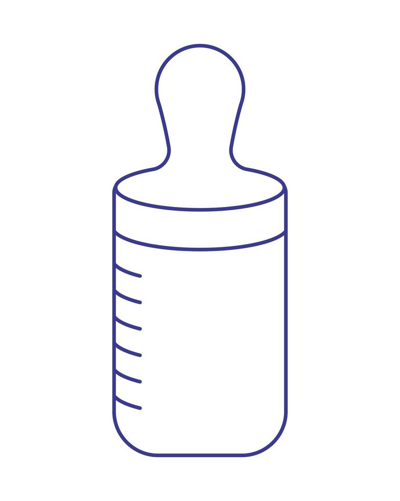 nice baby bottle vector