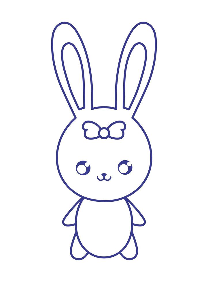 pretty bunny design vector