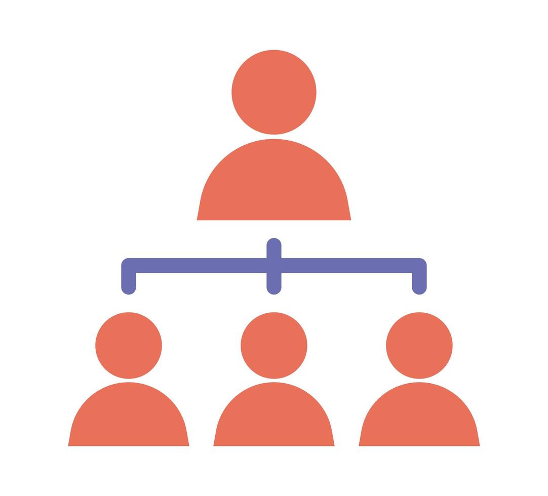 organization chart design vector