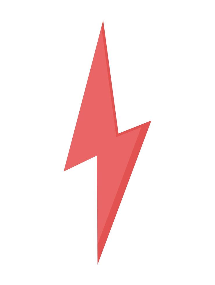 red thunder design vector