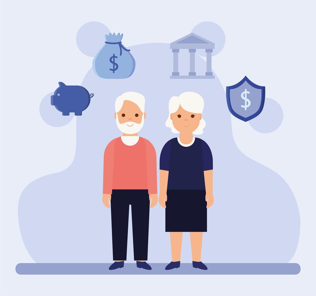 nice retirement illustration vector