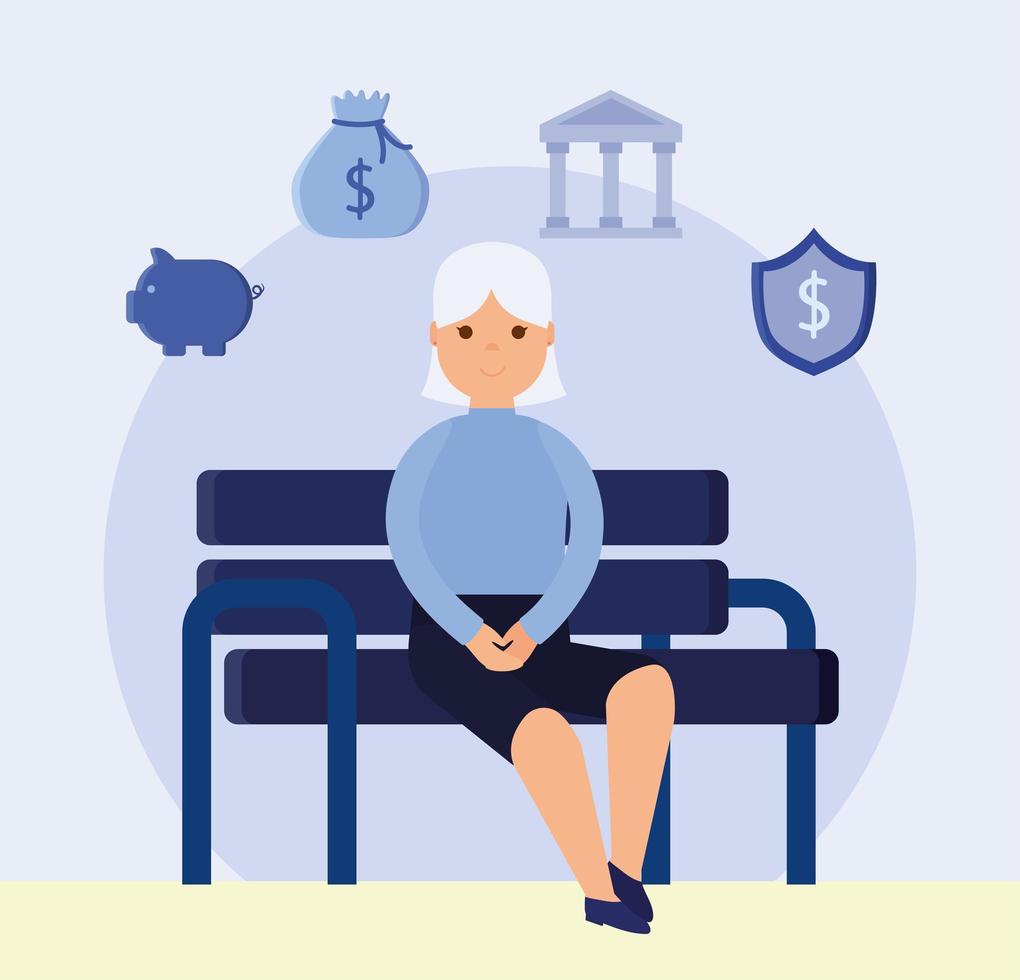 nice retirement design vector