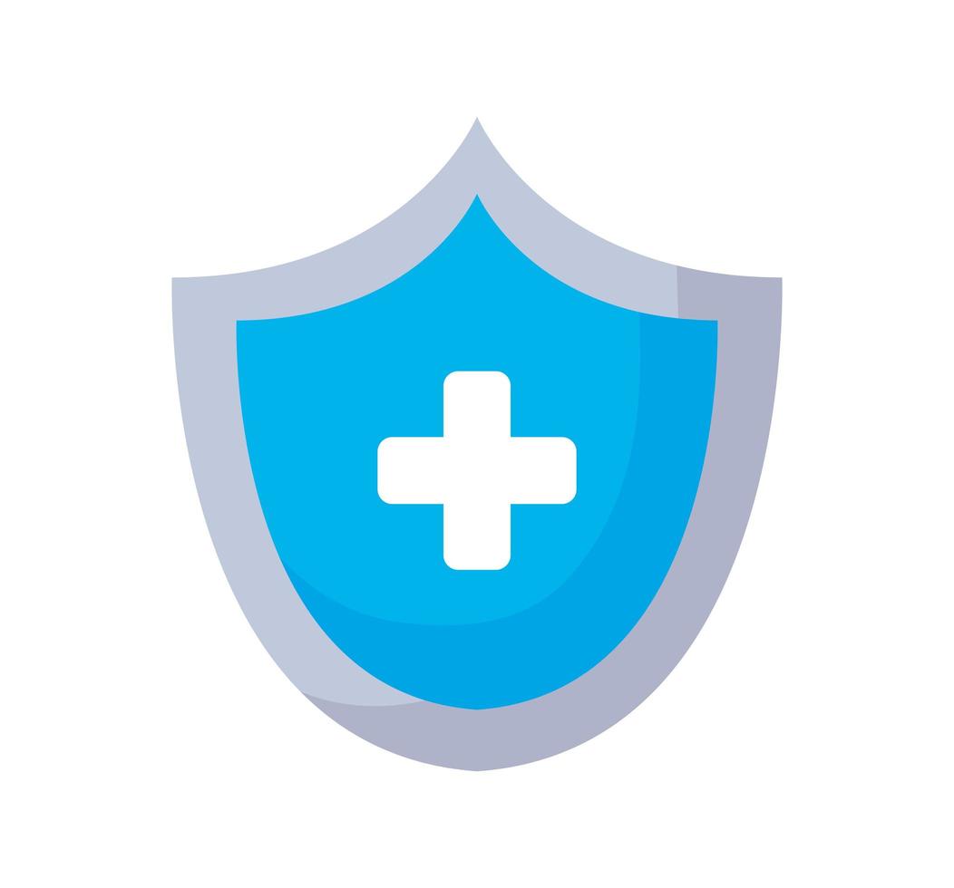 blue shield design vector