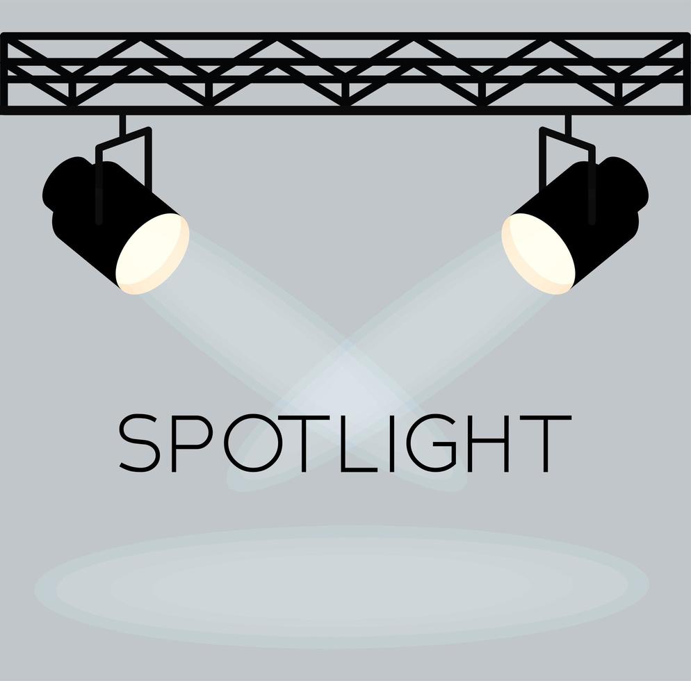 spotlight reflector illustration vector