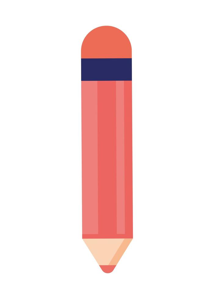 red pencil design vector