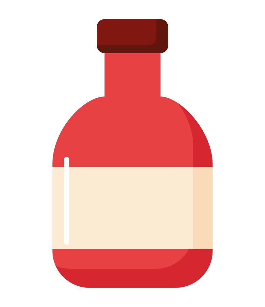 botella de salsa roja vector