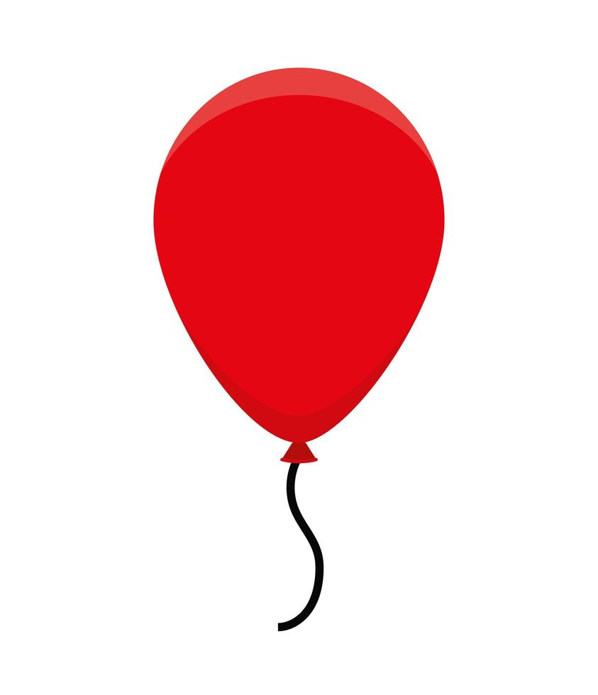 red balloon illustration vector