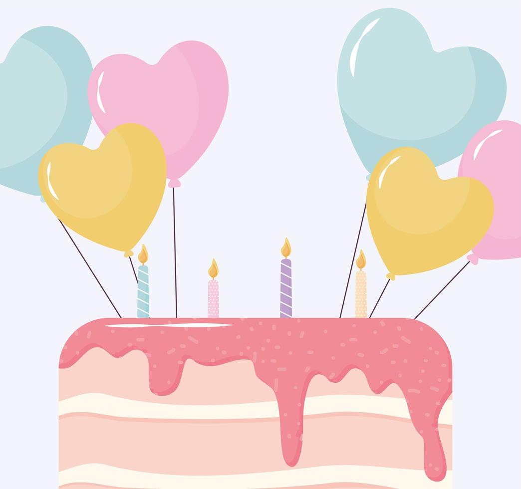 nice birthday card vector