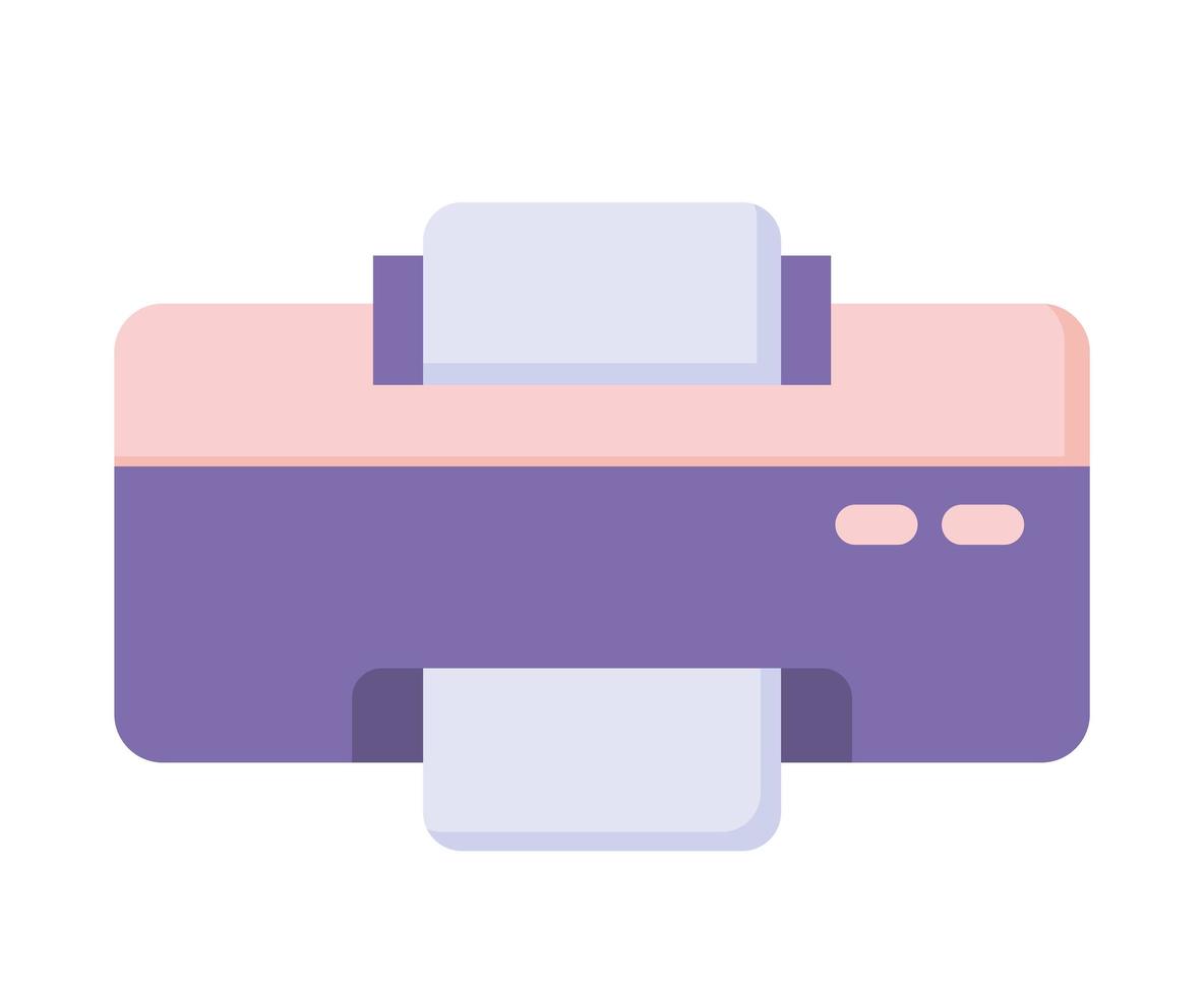 purple print machine vector