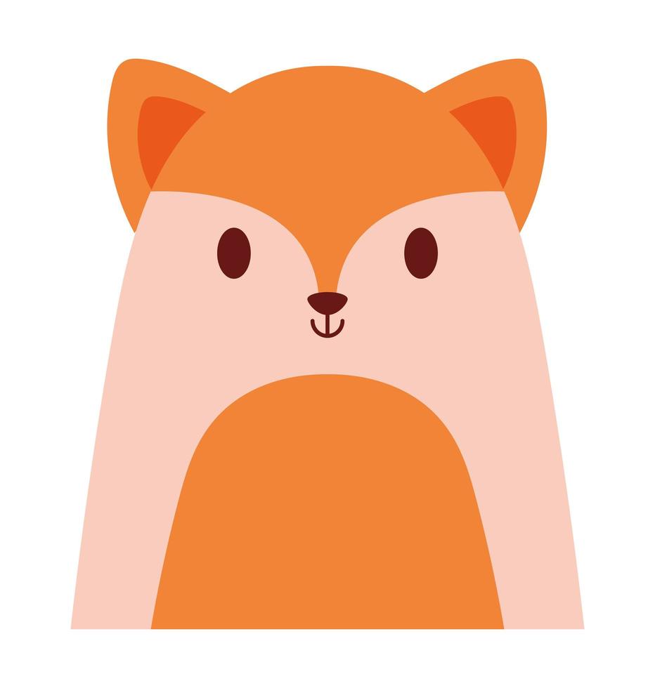 nice baby fox vector