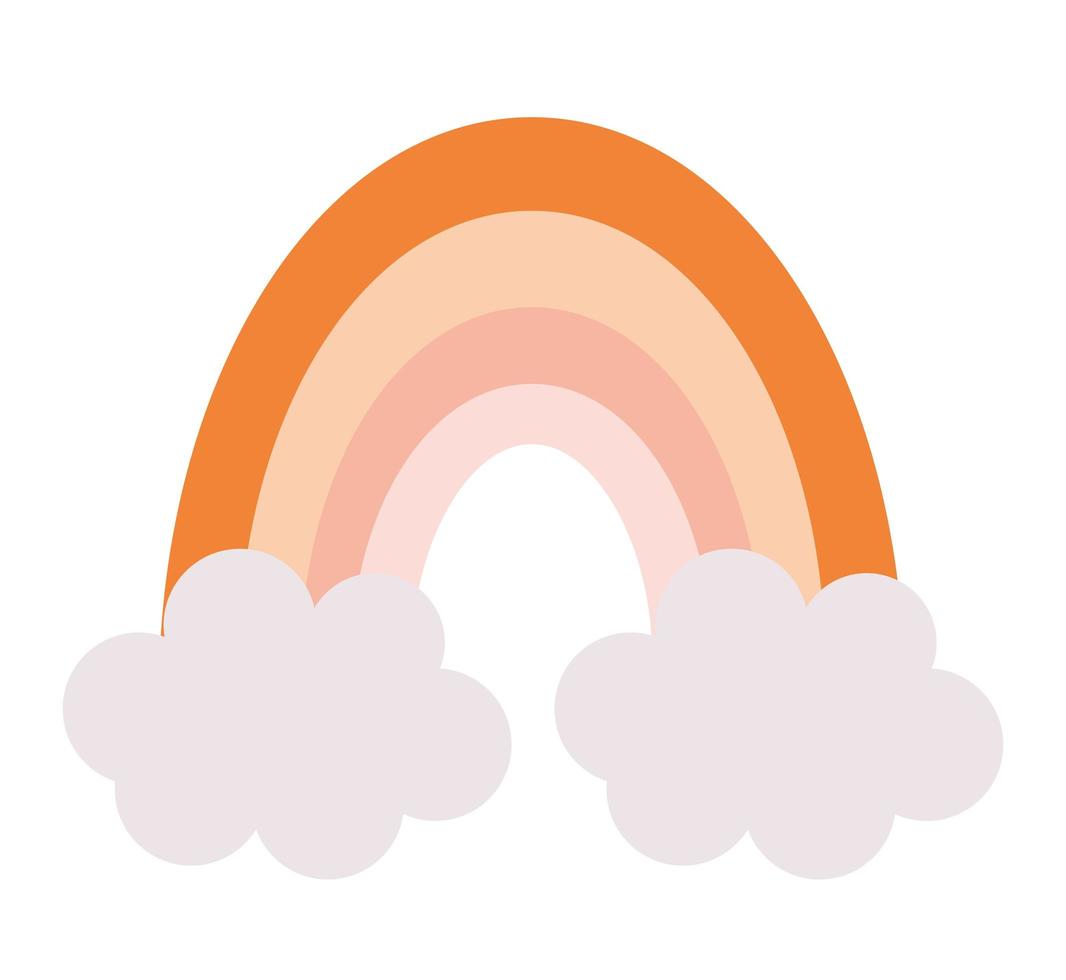 nice rainbow icon vector