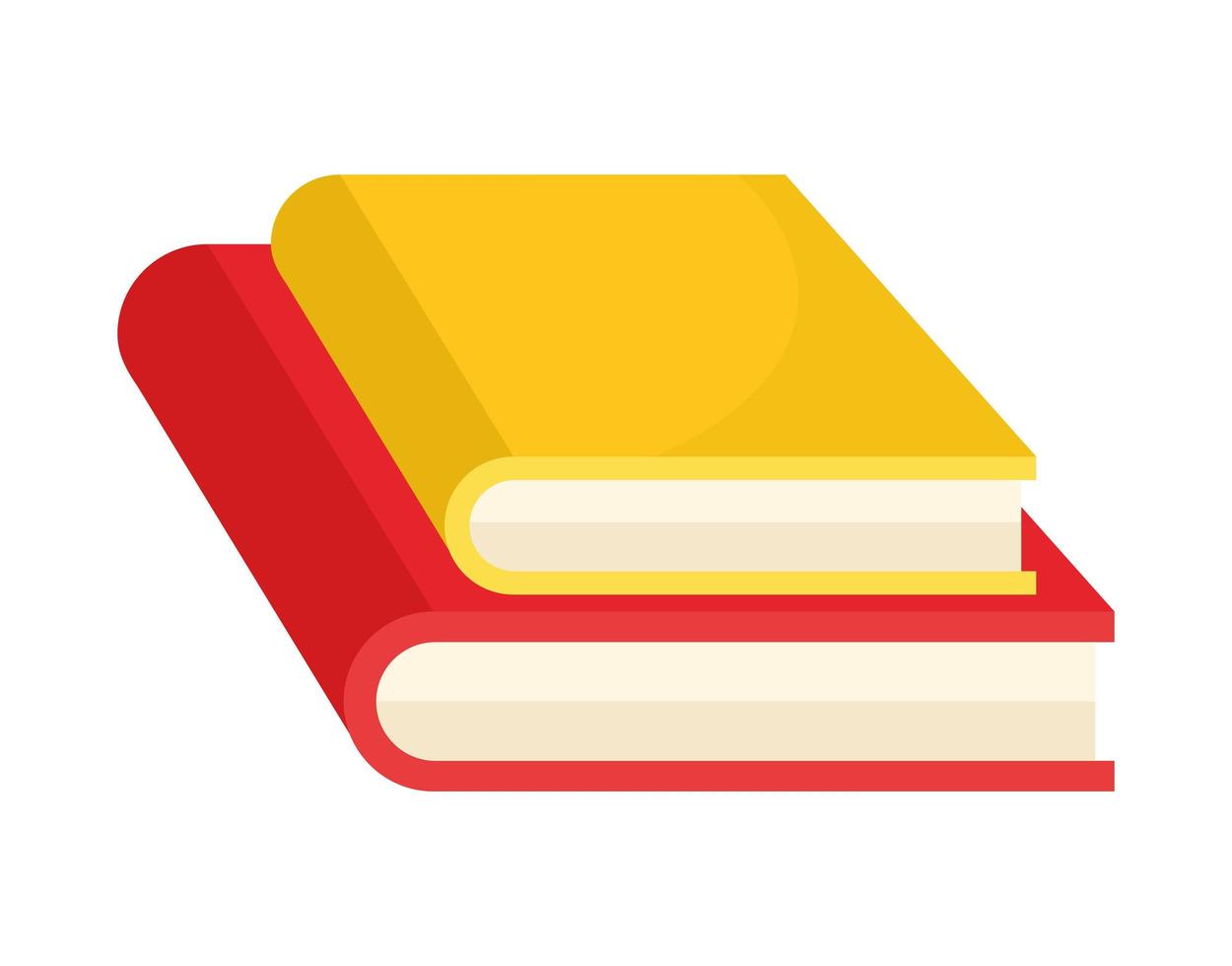 two textbooks design vector