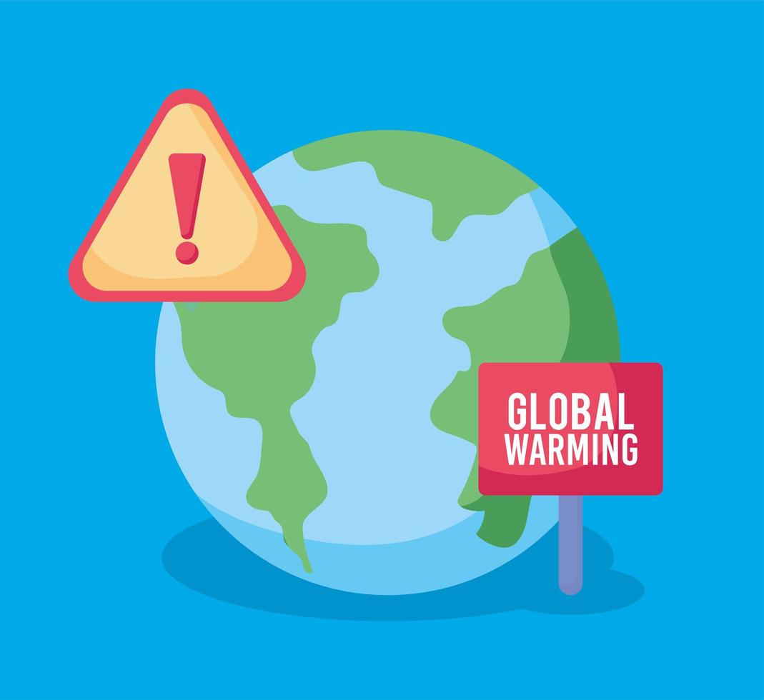 global warming cartel vector