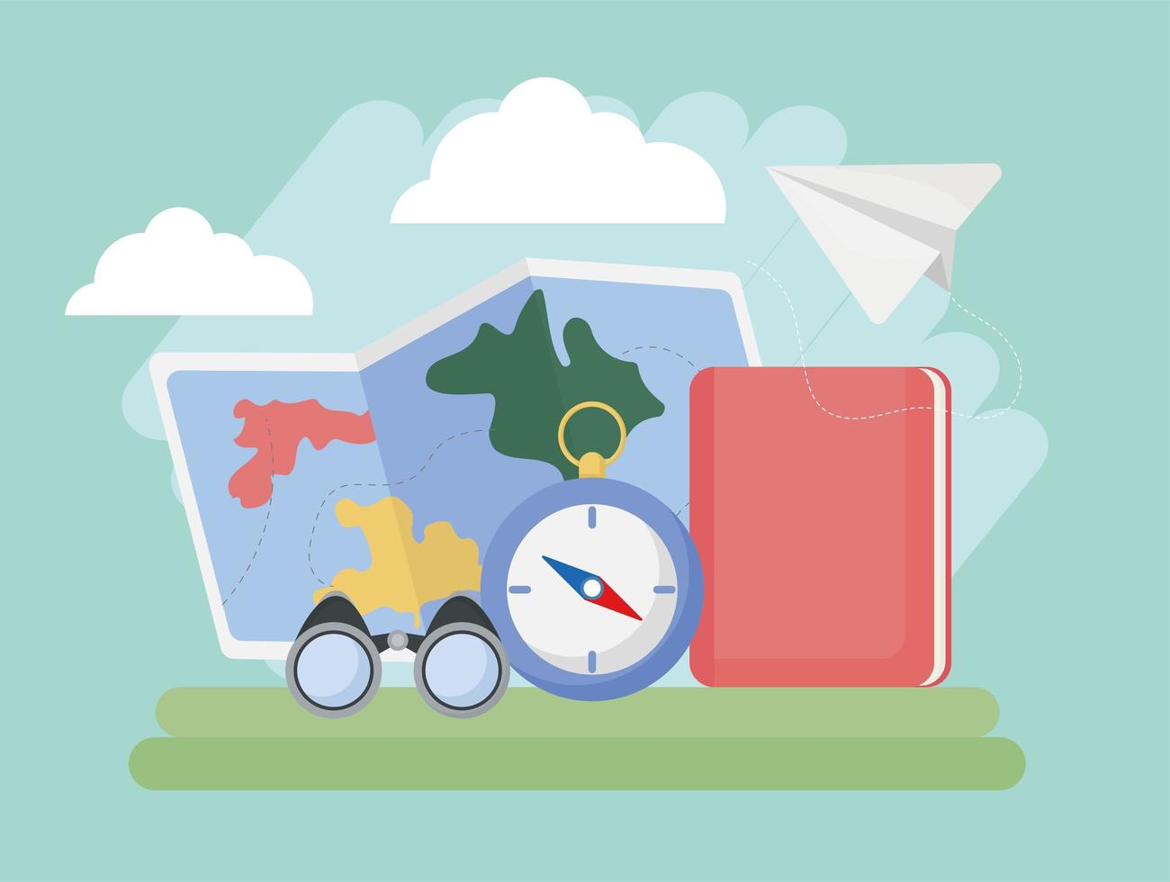 nice geography poster vector