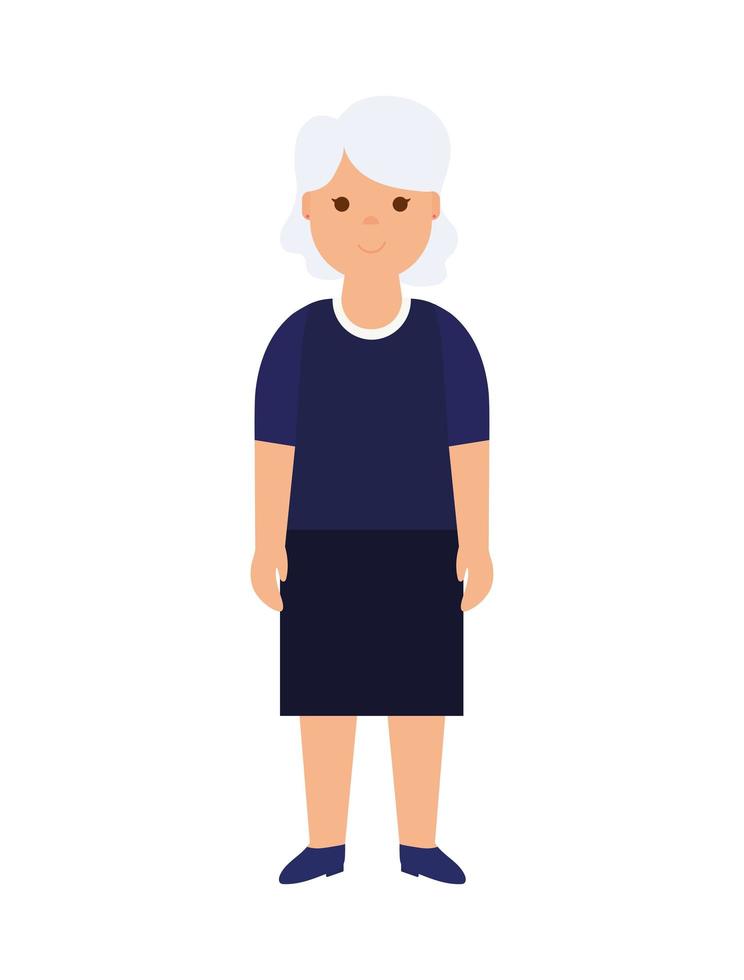happy grandmother design vector