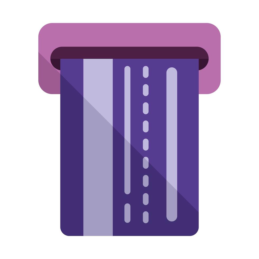 violet credit card vector