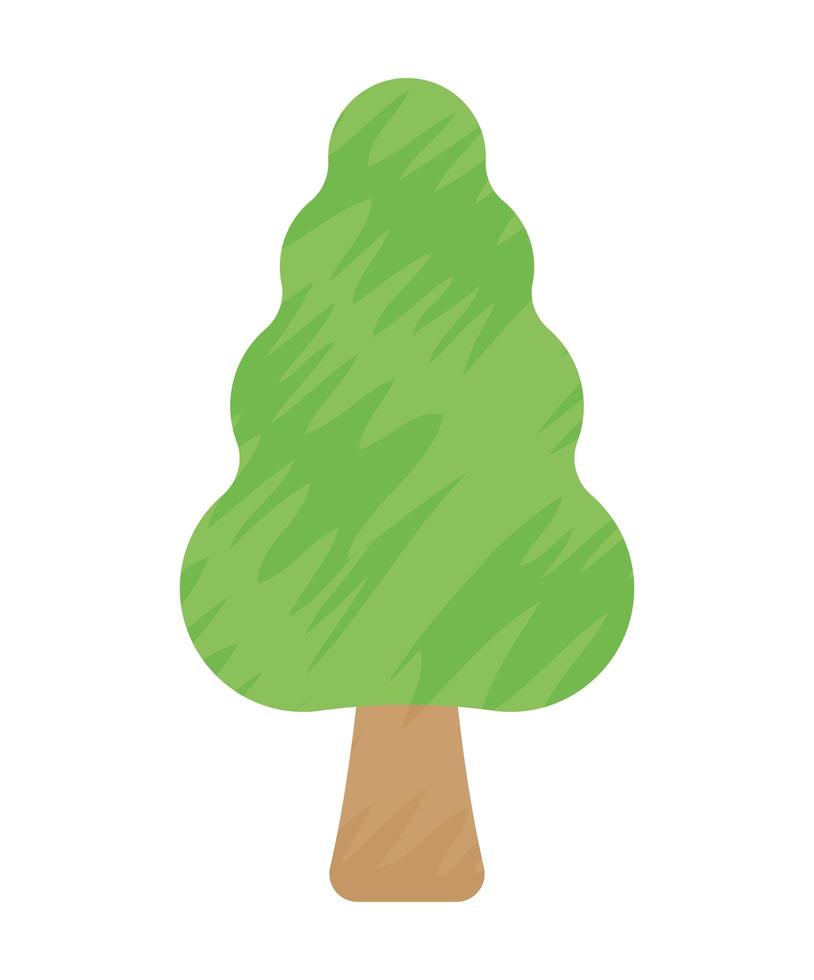 green tree icon vector