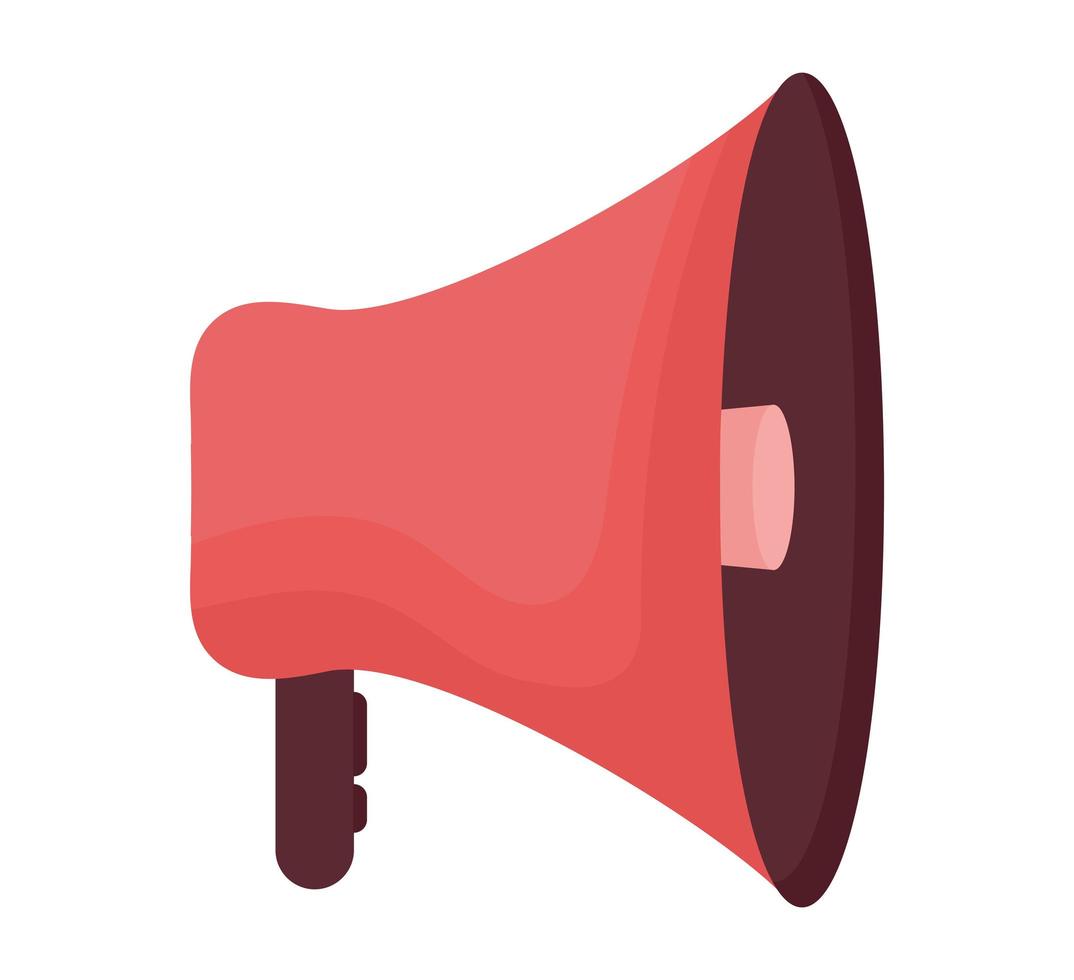 red megaphone design vector