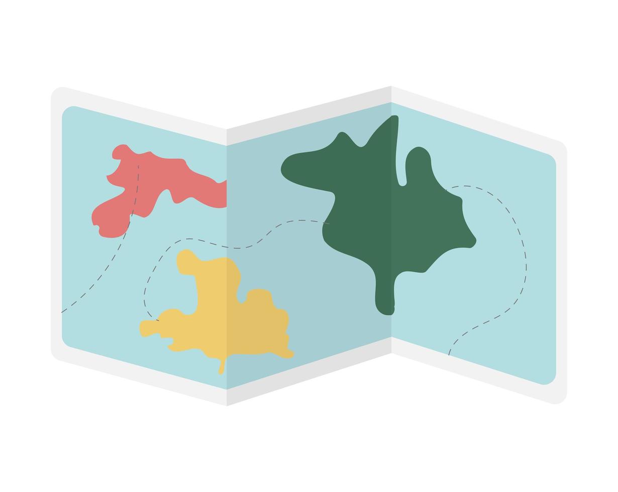 fold map design vector