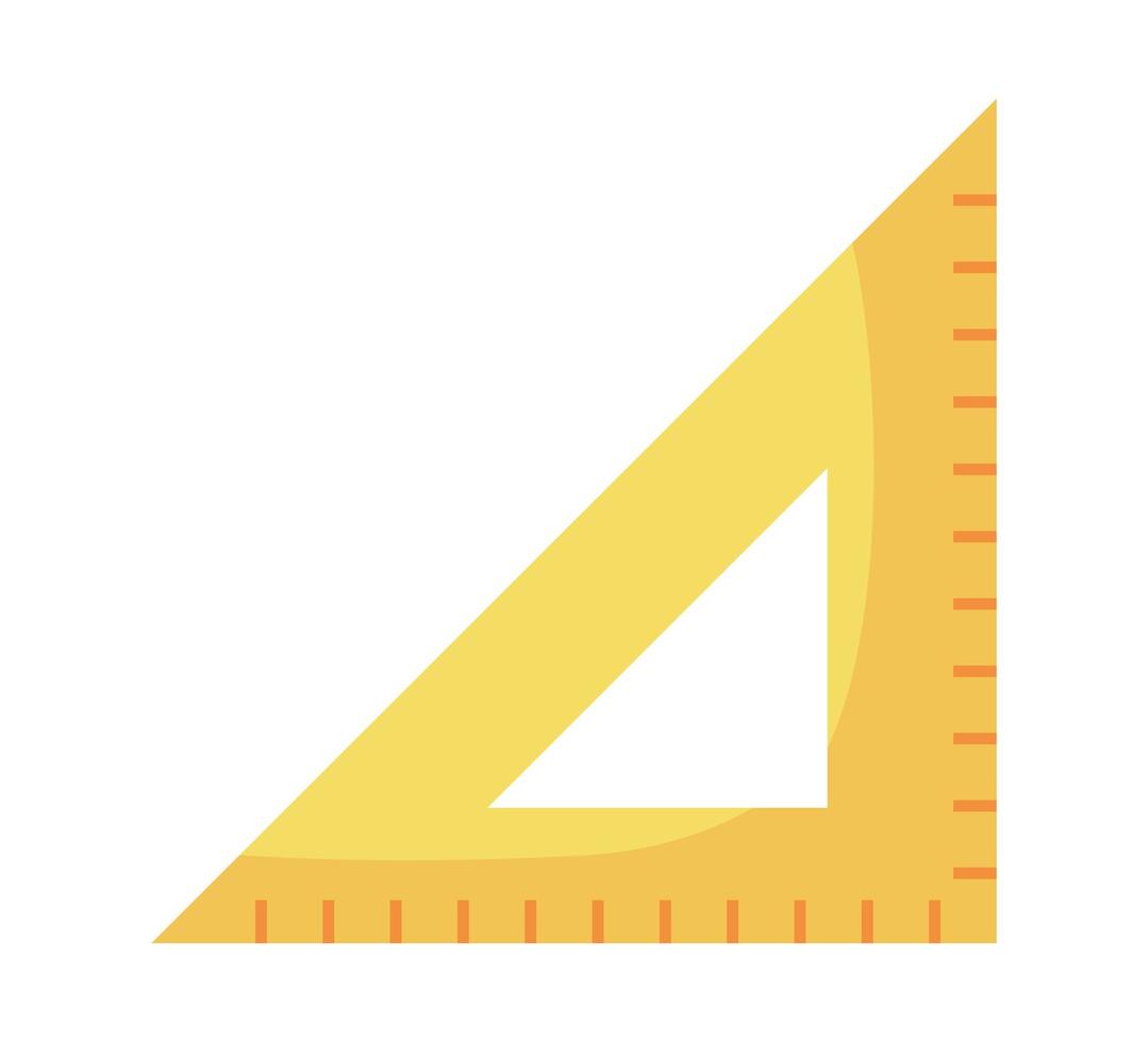 triangle ruler design vector