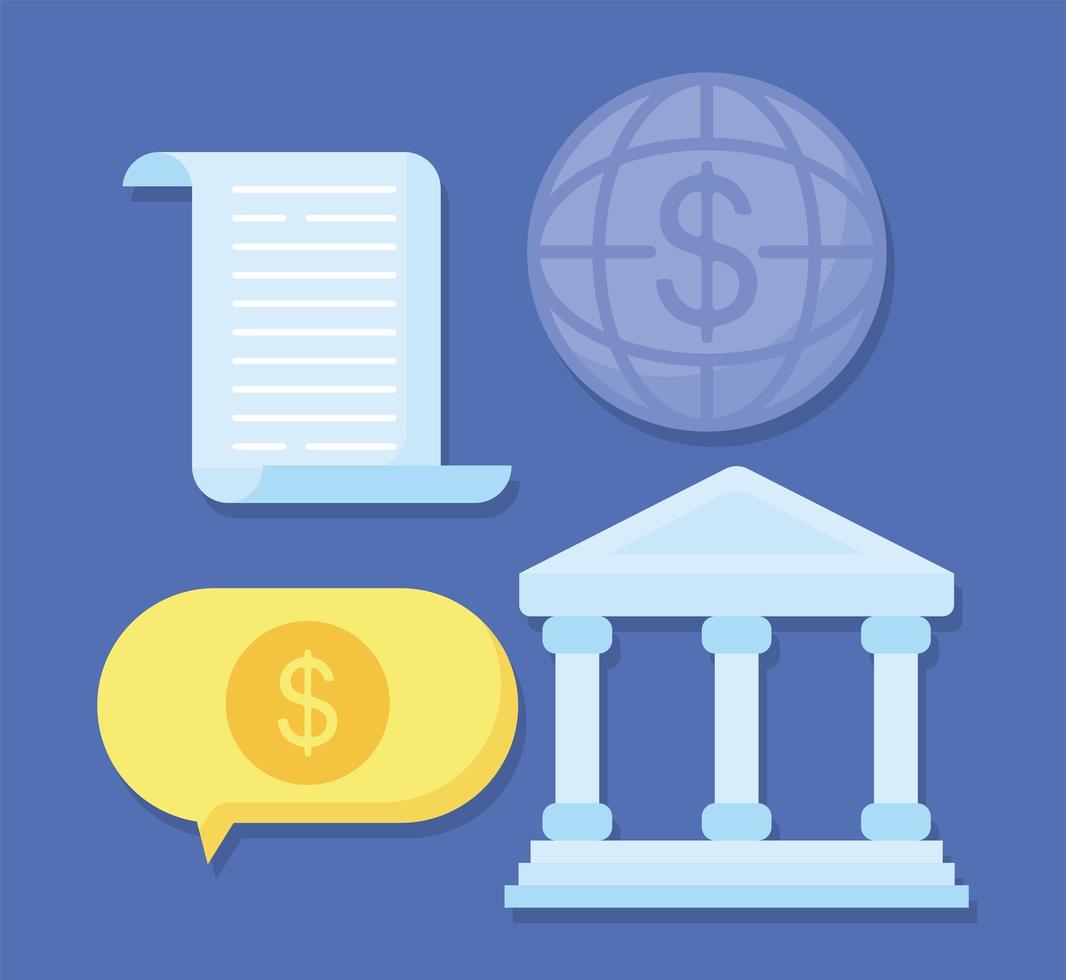 four transaction items vector