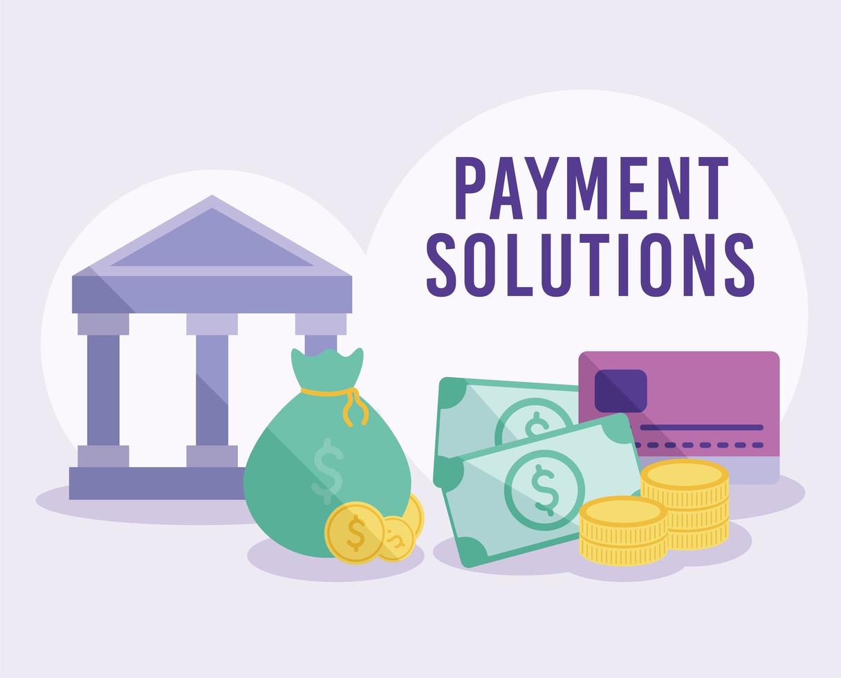 payment solutions card vector