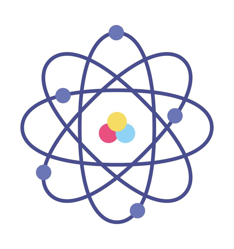 colored atom design vector