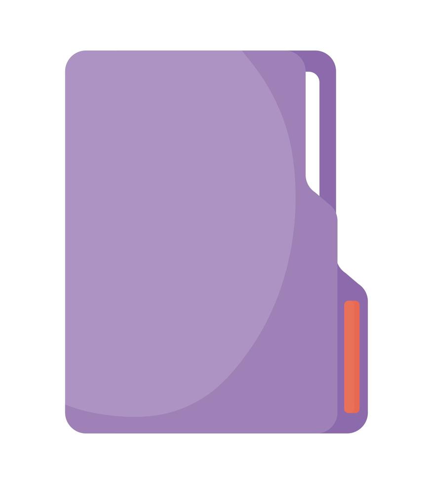 diseño de carpeta morada vector