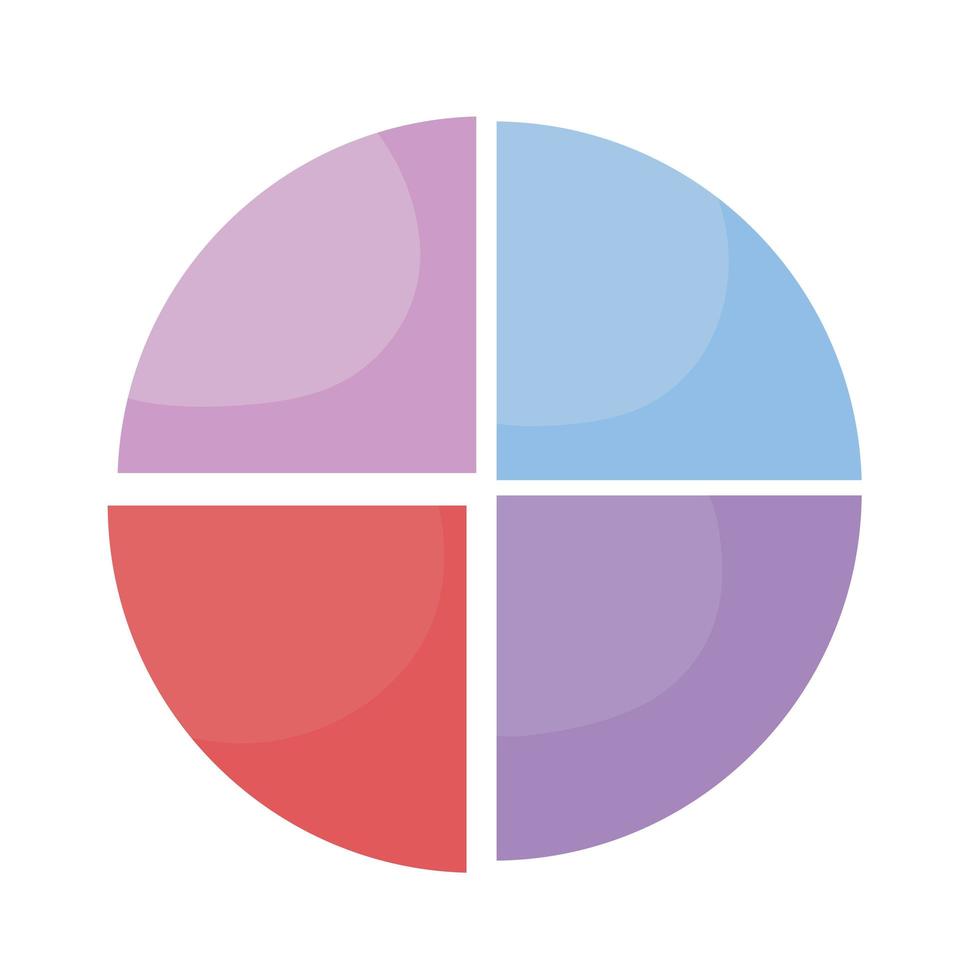 pie chart illustration vector