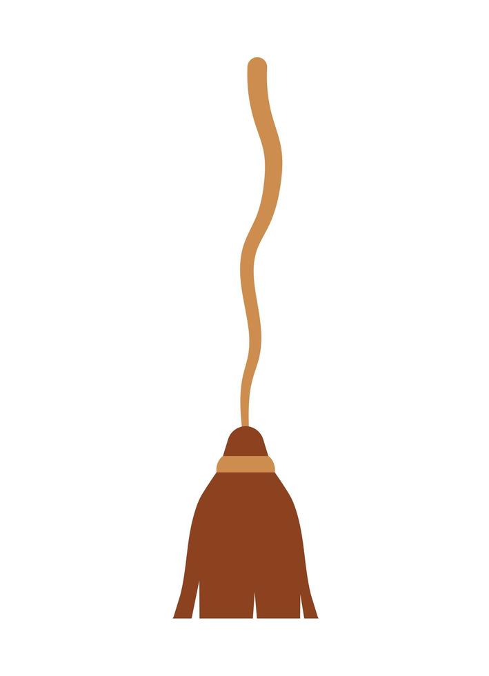 brown broom design vector