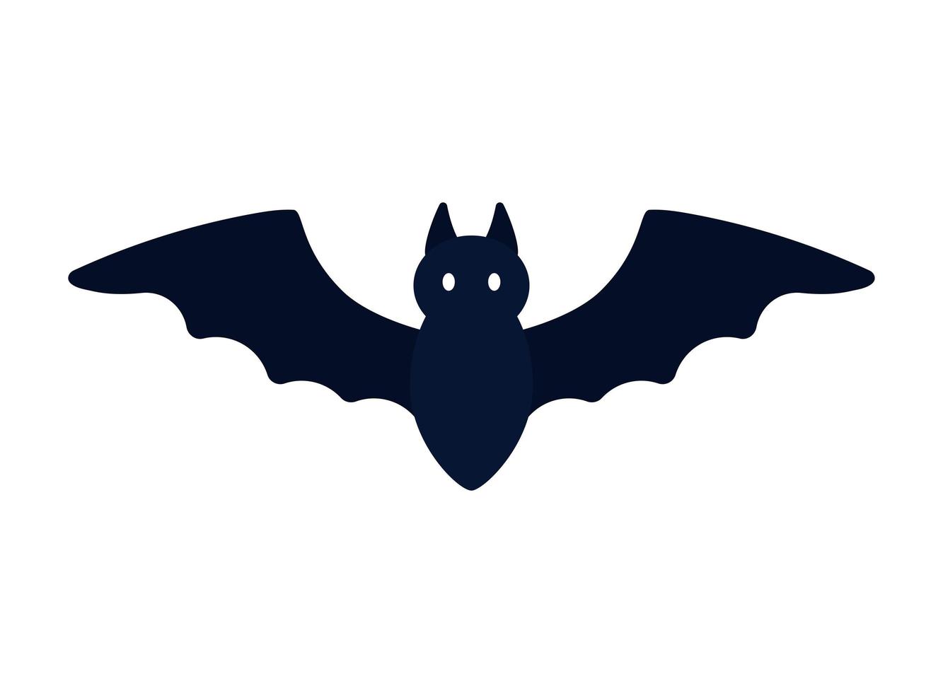 black bat design vector