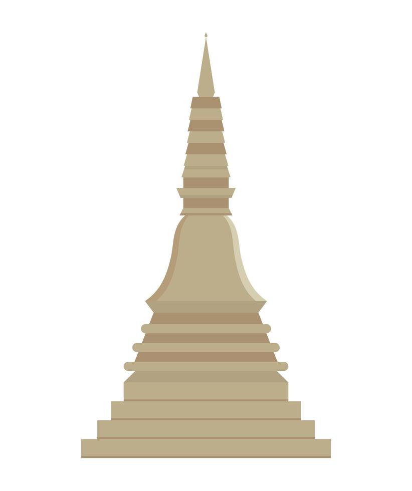 diseño de la torre de tailandia vector